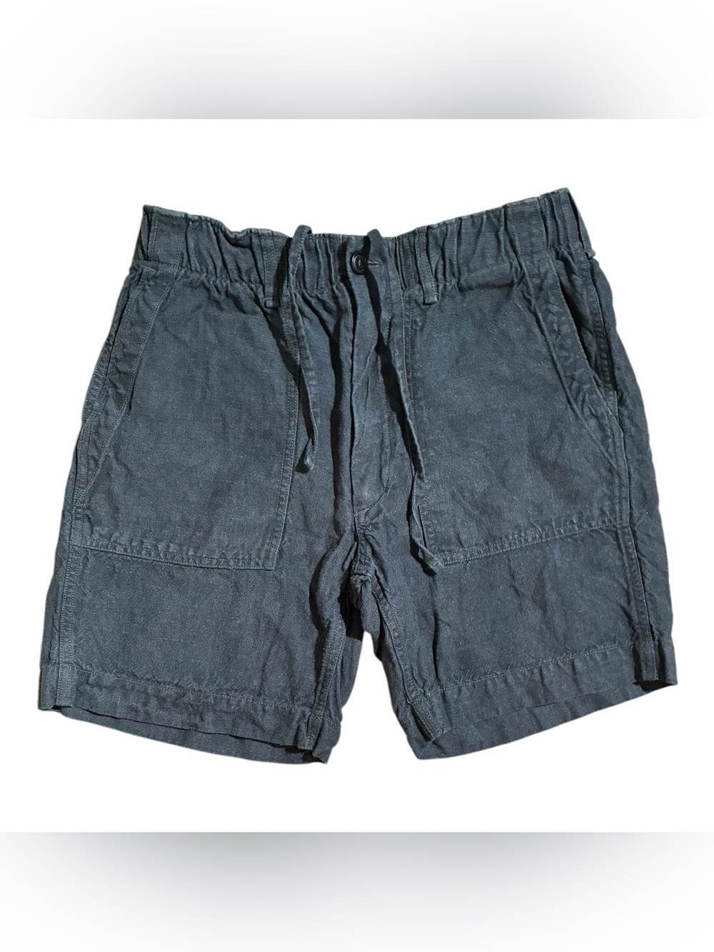 Buck Mason 'Loomed' Linen Fatigue Short Gray